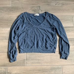Wildfox v neck blue sweater